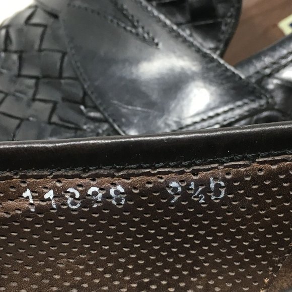 Bragano Cole Haan Loafers Shoes Sz 9.5 Black Woven main image 9